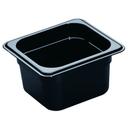 Camwear Black Cover Only for One Sixth Size Food Pan, 1.6 Quart -- 6 per case