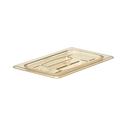 Amber 1/4 Size 6 3/8 inch.X 10 7/16 inch. Cover For H-Pans  W/Handle,  - 6 per case