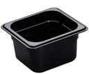 H Pan Full Size Food Storage Pan, Black, 12 3/4 X 20 7/8 x 4 inch -- 6 per case