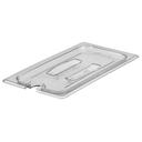 Clear 1/3 Size 6 15/16 inch X 12 3/4 inch Notched Cover W/Handle, Cleach.R -- 6 per case