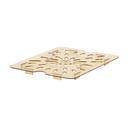 Amber 1/2 Size 10 7/16in X 12 3/4in Drain Shelf H-Pans Food Storage Pans,  -- 6 Each.