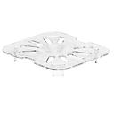Clear 1/6 Size 6 3/8 X 6 15/16 Drain Shelf -- 6 per case