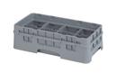 Cambro Camrack Half Size 10 Compartment Glass Rack, Soft Gray, 19 3/4 x 10 x 13 3/4 inch -- 2 per case.