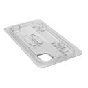 Clear Polycarbonate Flip Lid 1/3 Pan Notched, Cleach.R -- 6 per case