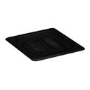 Camwear Black Cover with Handle Only for One Sixth Size Food Pan, 6 3/8 X 6 15/16 inch -- 6 per case