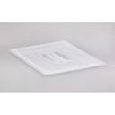 Translucent 1/2 Size 10 7/16 inch X 12 3/4 inch Cover W/Handle For Food Storage Pans -- 6 per case