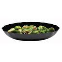 Black Cambro Scalloped Oval Show Fest 3 Quart Display Bowl, Dimension 10 X 15 X 2.5 Inch -- 6 Per Case.