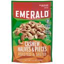 Emerald Roasted and Salted Halves and Pieces Cashews Nut, 5.5 Ounce -- 6 per case.
