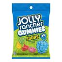 Jolly Rancher Assorted Fruit Flavors Sours Gummy Candy, 6.5 Ounce Peg Bag -- 12 per case