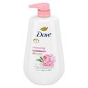 Dove Rose Oil and Peony Body Wash, 30.6 Fluid Ounce -- 3 per case