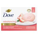 Dove Rebalancing White Peach and Rice Milk Beauty Bar Soap, 15 Ounce -- 8 per case