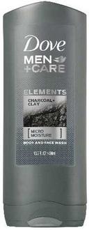 Dove Men Plus Care Charcoal Clay Body Wash, 13.5 Fluid Ounce -- 6 per case.