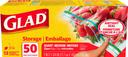 Glad Storage Bags Quart, 50 Count -- 9 Case