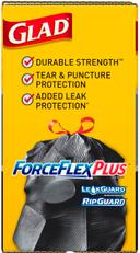 Glad Forceflex Black Trash Drawstring Bag -- 70 per case