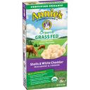 Annies Organic Grass Fed Shells and White Cheddar Macaroni and Cheese, 6 Ounce -- 12 per case.