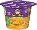 Annies Deluxe Rich and Creamy Shells and Classic Cheddar Macaroni and Cheese, 2.6 Ounce -- 12 per case