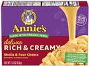 Annies Deluxe Rich and Creamy Shells and Four Cheese Macaroni and Cheese, 11.3 Ounce -- 12 per case