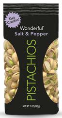 Wonderful Salt and Pepper Pistachios, 7 Ounce -- 12 per case