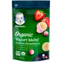 Gerber Yogurt Melts Organic Banana Strawberry Snacks, 1 Ounce -- 7 per case.