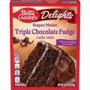 Betty Crocker Super Moist Triple Chocolate Fudge Cake Mix, 13.25 Ounce -- 12 per case
