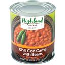 Highland Market Merit Chili Corn Carne with Beans, 108 Ounce -- 6 per case