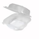 Genpak Clover Clear Large Hinged Sandwich Container, 5.84 x 6.25 x 2.88 inch -- 300 per case
