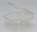 Genpak Regular Apet Hinged Deli Container, 64 Ounce -- 200 per case.