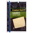 Kraft Cracker Barrel Natural Havarti Sliced Cheese, 7 Ounce -- 10 per case.