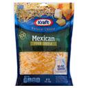 Kraft Finely Shredded Mexican Style Four Cheese, 8 Ounce -- 12 per case.