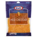 Kraft Zip Pak Finely Shredded Mild Cheddar Cheese, 8 Ounce -- 12 per case.