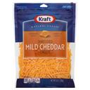 Kraft Zip Pak Shredded Mild Cheddar Cheese, 8 Ounce -- 12 per case.