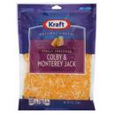 Kraft Zip Pak Natural Finely Shredded Colby and Monterey Jack Cheese, 8 Ounce -- 12 per case.