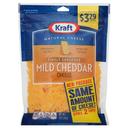 Kraft Shredded Mild Cheddar Cheese, 8 Ounce -- 12 per case.