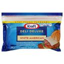 Kraft Deli Deluxe Individually Wrapped American White Cheese Slices, 1 Pound -- 12 per case.