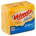 Kraft Velveeta Sliced Cheese, 16 Ounce -- 12 per case.