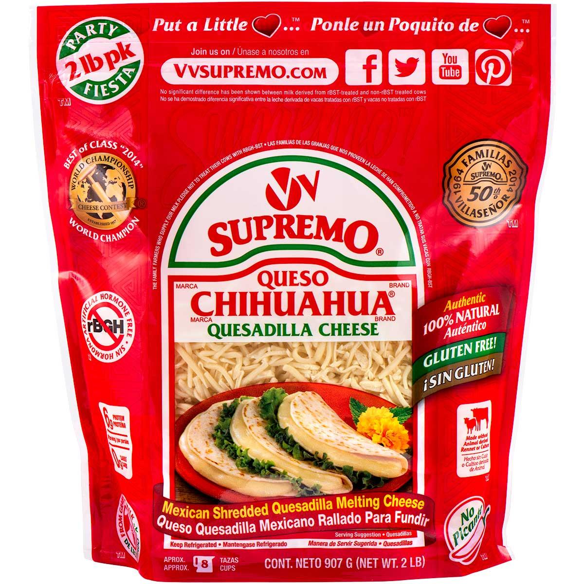 Supremo Shredded Quesadilla Cheese Case