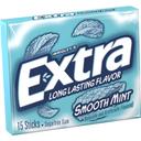Extra Smooth Mint Sugarfree Gum - 10 count per pack -- 12 packs per case.