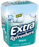 Extra Refreshers Polar Ice Sugar Free Gum, 40 count per pack -- 24 per case