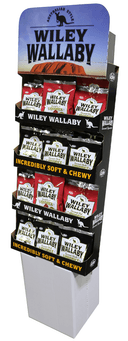 Wiley Wallaby Red and Black Soft and Chewy Licorice -- 48 per case.