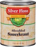 Silver Floss Shredded Sauerkraut -- 28 oz. can, 12 cans per case.