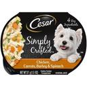 Cesar Simply Crafted Chicken Carrots Barley and Spinach Adult Wet Dog Food, 1.3 Ounce -- 10 per case
