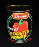 Dunbar Roasted Red Pepper Strips - no. 10 can, 6 cans per case
