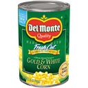Del Monte Whole Kernel Sweet Gold and White Corn, 15.25 Ounce -- 12 per case.
