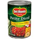 Del Monte Diced Tomatoes with Hatch Green Chili, 14.5 Ounce -- 12 per case