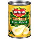 Delmonte Pear Halves in 100 Percent Juice, 15 Ounce Can -- 12 per case.
