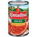 Contadina Canned Diced Tomatoes with Roasted Garlic, 14.5 Ounce -- 12 per case.