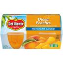Del Monte No Sugar Added Diced Peaches, 3.75 Ounce Cup -- 6 per case