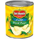 Del Monte Sliced Pears in Extra Light Syrup, 105 Ounce Can -- 6 per case.