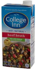 College Inn 50 Percent Less Sodium Beef Broth, 32 Ounce -- 12 per case