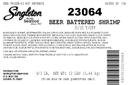 Singleton Seafood Beer Battered Shrimp, 3 Pound -- 4 per case